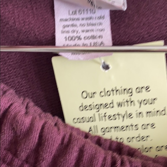 NEW Peanut Punch women’s size M cotton 2pc loungewear set - Picture 4 of 12